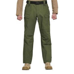 Hiwise Tactical Cargo Pants Men’s 30 x 32 Army Green Waterproof Outdoor Work